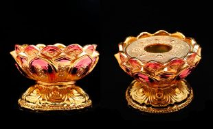 轉經輪底座_玫瑰色(直徑9cm)
