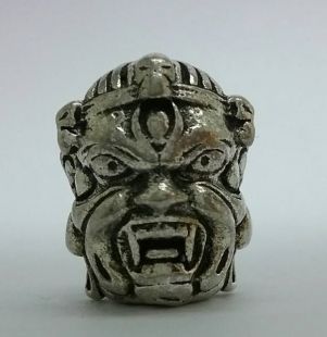 齊天大聖頭 (白銅鍍銀)