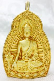 純銅雙面藥師佛嘎屋