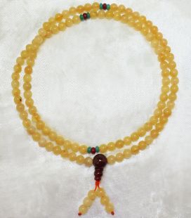 黃玉念珠  108顆 (8mm) 