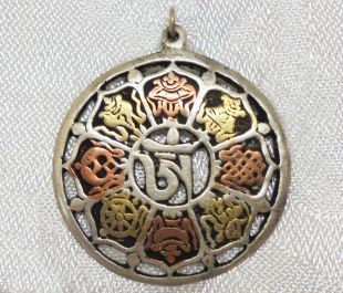 圓八吉祥墜