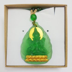 綠度母琉璃佛牌