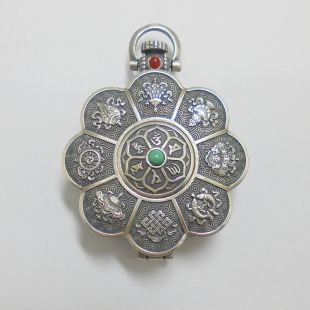 六字大明/八吉祥 純銀嘎屋 (公克計價)