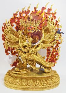 全鎏金普巴金剛佛像