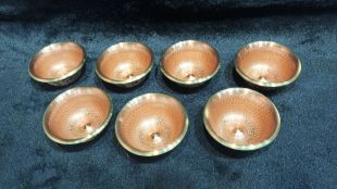 銅八吉祥七供杯(小)