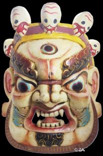 瑪哈嘎拉面具(白)